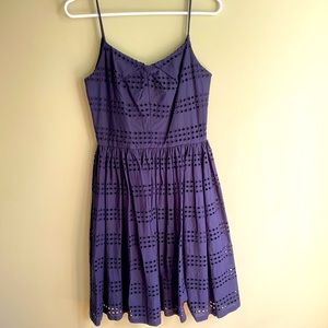 J . Crew Navy Eyelet Sundress Size 00